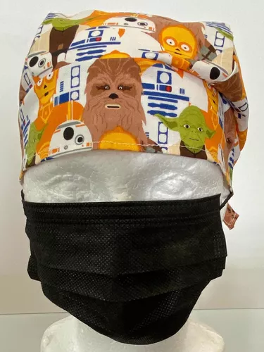 Gorro Quirúrgico Star Wars Yoda Chewbacca C3po R2d2