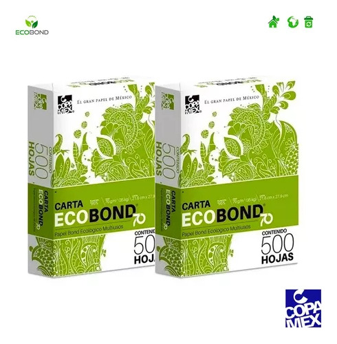 Pliego Para Copiadora Papel Bond Carta 1000 Hojas Ecobond