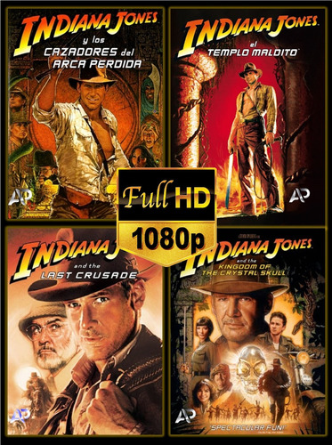 Serie De Peliculas Indiana Jones Saga Completa Full Hd