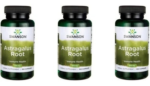 Astragalus Root 470mg 100cap Aumenta Defensas Pack 3x