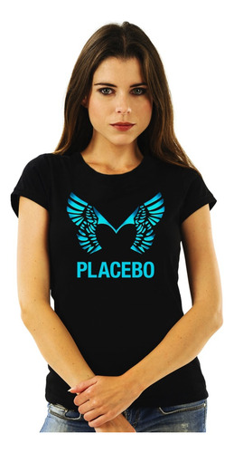 Polera Mujer Placebo Logo Rock Impresión Directa