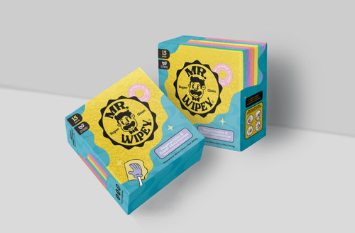Trapo De Micro Fibra Multiusos Mr Wipey Caja 12pack (180pz)