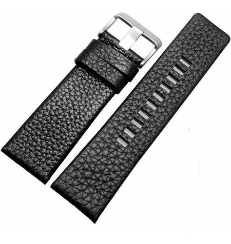 Pulseira Diesel Preta 24mm C/ Fecho Prata
