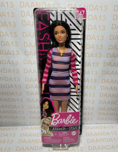 Barbie Fashionista 147 Morena Pelo Negro