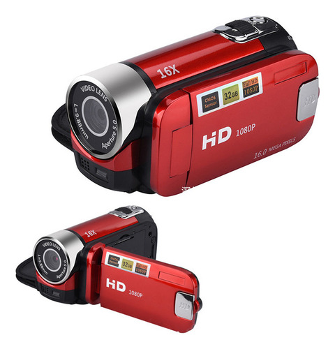 Câmera De Vídeo Digital Com Zoom 16x Gravador 1080p