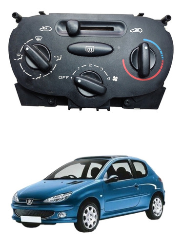 Painel Comando Ar Condicionado Peugeot 206 2004 A 2007