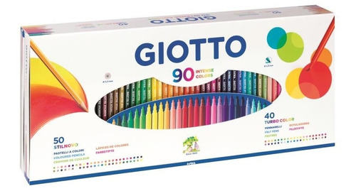 Pack 90 Lápices Giotto 50 Stilnovo + 40 Turbocolor