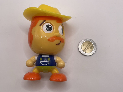 Figura De Sheriff Cabezon Con Ojos Mobiles 2001 Mattel 8cms (Usado)