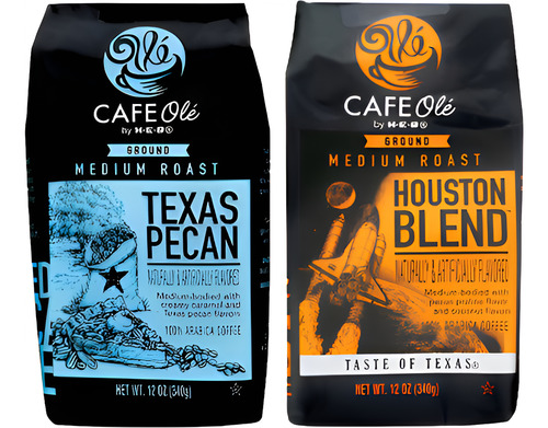Café Olé Mix (texas Pecan, Houston Blend) 2 Bsas 12oz