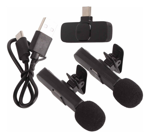 Microfone De Transmissão Ao Vivo Wireless Lavalier Mini Plug