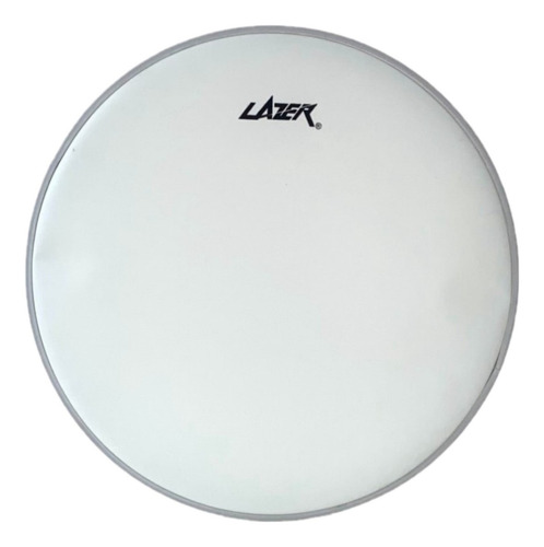 Parche Lazer Bombo Bateria Arenado Sdp 22 Ambassador Color Blanco arenado