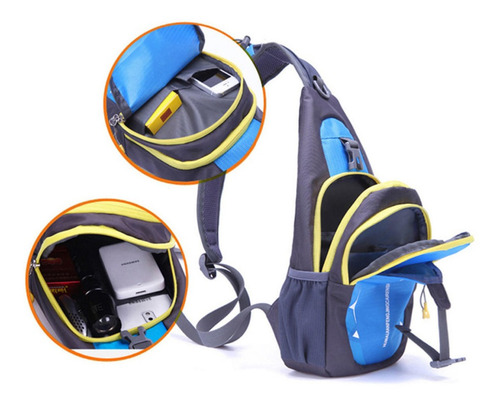 Imagen 3 de 5 de Morral Bolso Bandolera Deportes Caminatas Fitness Ciclismo ®