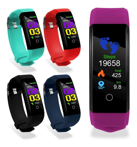 Reloj Pulsera Inteligente Id115 Plus Fitness Cardíaco - Otec