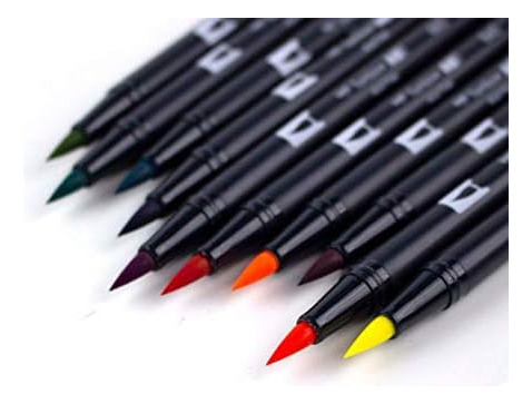 Set De 10 Marcadores Tombow Dual Brush Retro