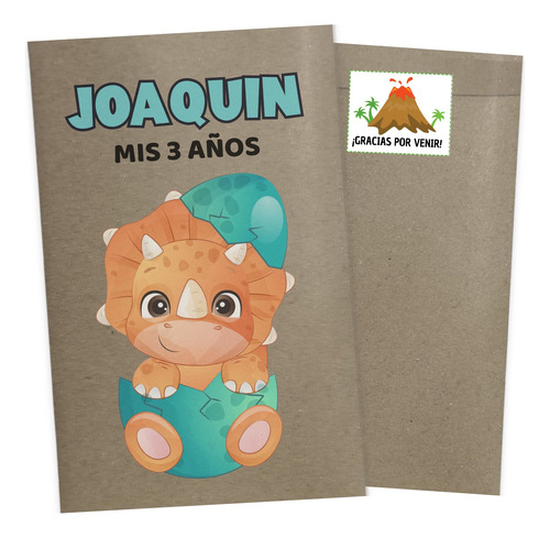 20 Chipbag Bolsitas Dinosaurios Personalizado Cumpleaños