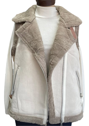 Chaleco Con Corderito Importado Para Mujer - Talle Único