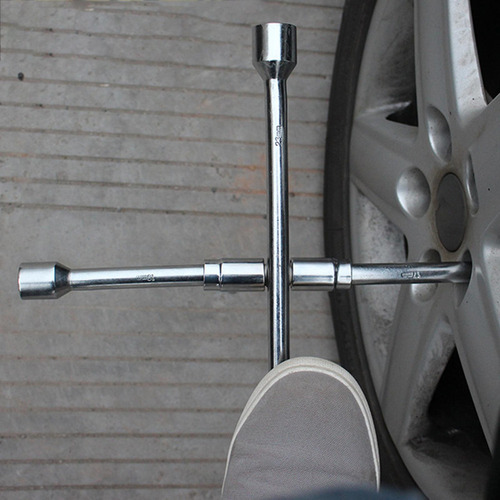 Llave De Tuercas Plegable, Llave Cruzada De 4 Vías, Llave