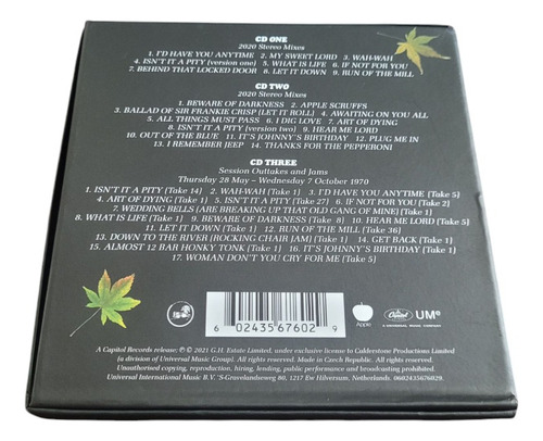 Box 3 Cds George Harrison All Things Must Pass (Usado)
