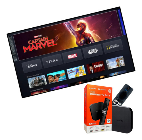 Xiaomi Mi Box S Tv 2a Geracao 4k Android Ultra Hd Google Tv Preto Padrão