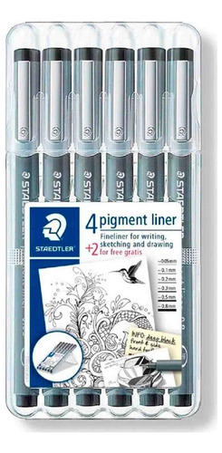 Kit Rapidógrafos Staedtler X6 Unidades