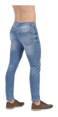 Pantalon Azul Skin Hombre Mezclilla Stretch 306-54 Cklass