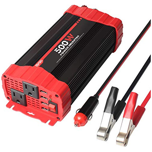 Inversor De Corriente Automóvil De 500 W Cc 12 V 110 V...