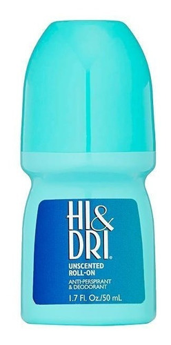 Imagen 1 de 1 de Desodorante Roll-on Hi & Dri Unscented 50ml X Mayor Nuevos 