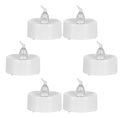 Vela Electrónica Inteligente Led De Color Blanco Cálido, 12