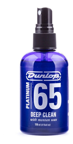 Limpador Guitarra Baixo Dunlop 65 Deep Clean Platinum 118ml