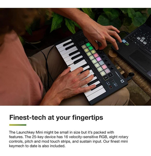 Imagen 4 de 7 de Controlador Midi Novation Launchkey Mini Mk3 25 Teclas Usb
