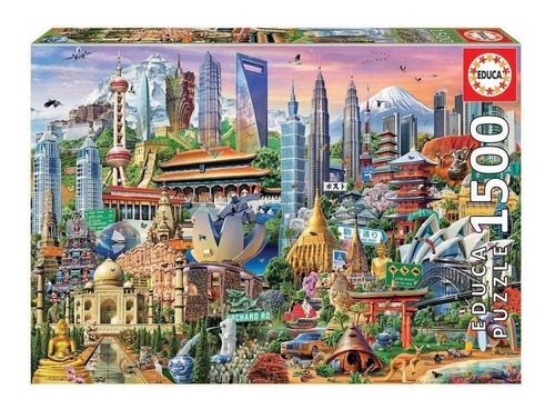 Puzzle Rompecabezas Educa 1500 Pzs Simbolos De Asia 17979