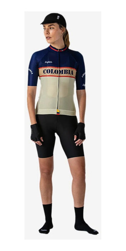 Jersey Ciclismo Safetti M/c Colombia Mitica Mujer 