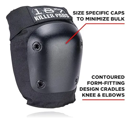 Rodilleras Coderas Y Muñequeras 187 Killer Pads Negro S/m