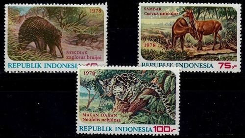  Fauna Silvestre - Indonesia - Serie + 2 Blocks Mint 