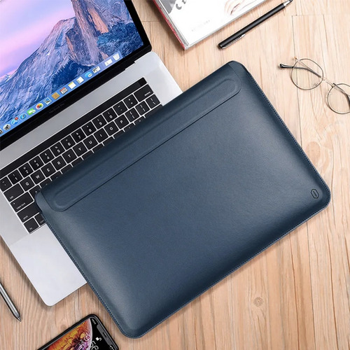 Bolsa Capa Couro Magnética Wiwu Com Suporte P Macbook Air M1