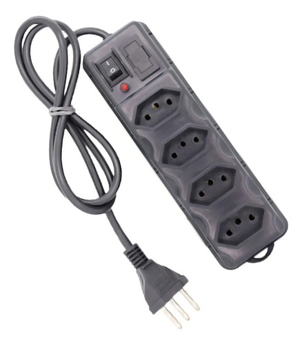 Filtro De Linha Protetor Elétrico 4 Tomadas E Fusivel 85cm