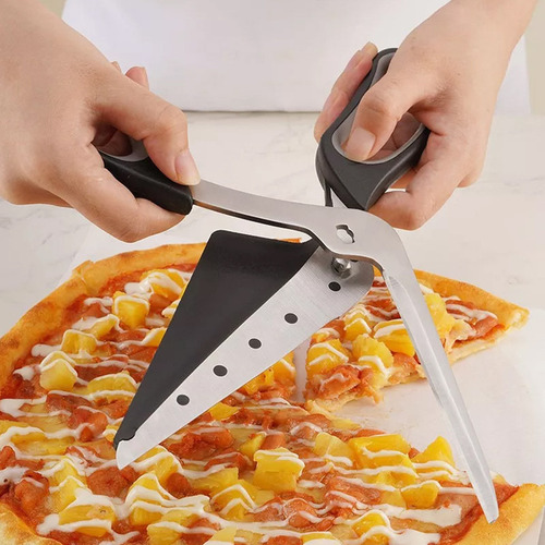 Y1m 2 En 1 Pala For Pizza Tijeras Cortador De Pizza Servir