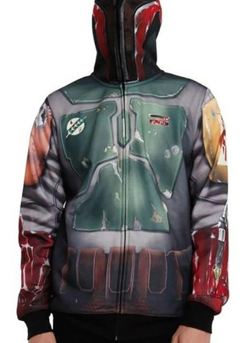 Camperas Capucha Hoodie Orig Etiqueta Star Wars Boba Fett