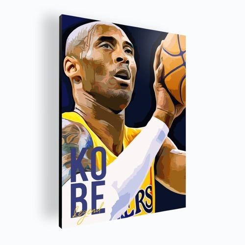 Cuadro Decorativo Moderno Mural Poster Kobe Bryant 60x84 Mdf