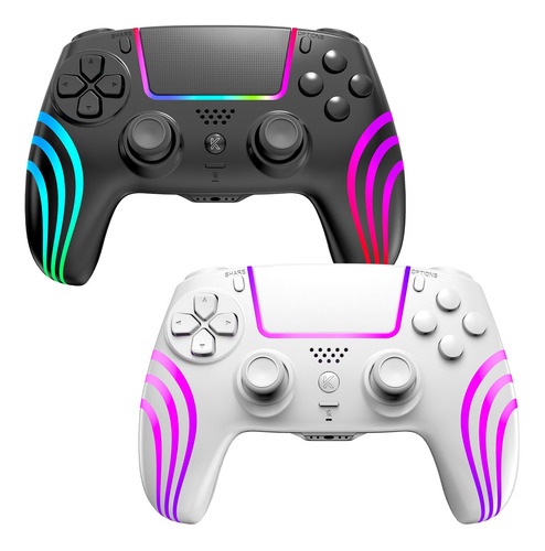 Controladores Inalámbricos Para Ps4 Hittoliy Con Led Rgb Dua