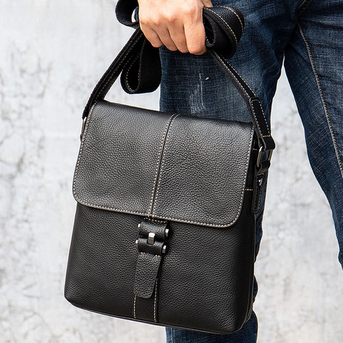 Bolso De Hombro Marlonte De Piel Para Hombre, Estilo Retro C