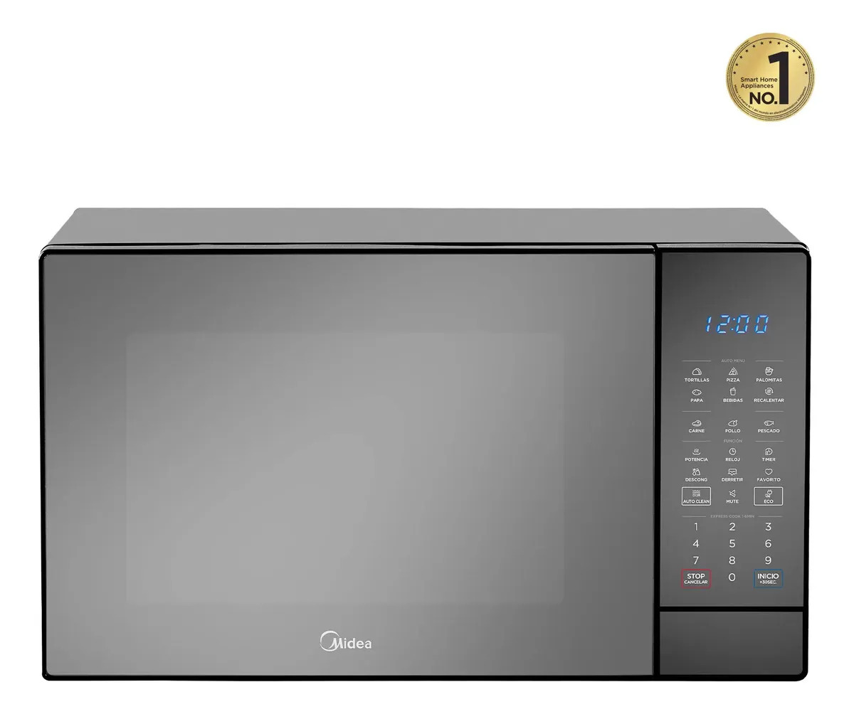 Horno Microondas Midea 1.4 P3(40l) Smarteco Negro Espejo