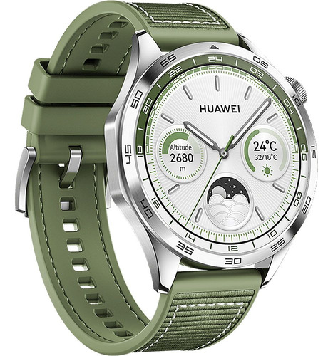 Smartwatch Huawei Gt4 Pnx-b19, Gps, Nfc, Bluetooth Microfone Verde Verde