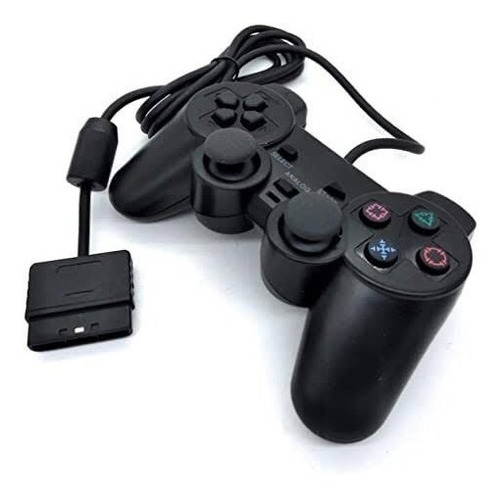 Controle Playstation 2 Analógico Dualshock Ps2 Alto-6220 Cor Preto