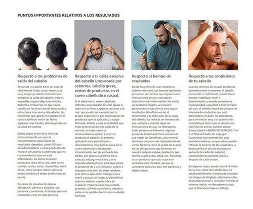 Imagen 3 de 7 de Hermoso Remedio ® Pack Shampoo Anticaida Crecimiento Acelerado Anticaspa Reparador Hidratante Para Hombre 250 Ml X 3