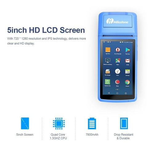 Imagen 4 de 8 de Mht-m1 Pos Terminal Support Android 6.0 Os Impresora De