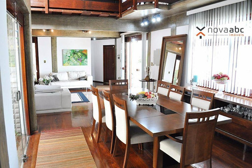 Sobrado Altíssimo Padrão À Venda, 400m², 3 Suítes, Sauna E Piscina Por R$ 3.200.000 - Vila Gilda - Santo André/sp - So0477
