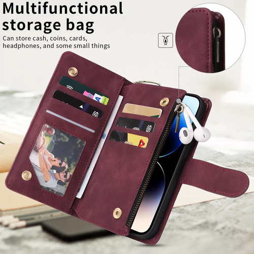 Funda Tipo Libro Tipo Cartera Con Cremallera For Redmi