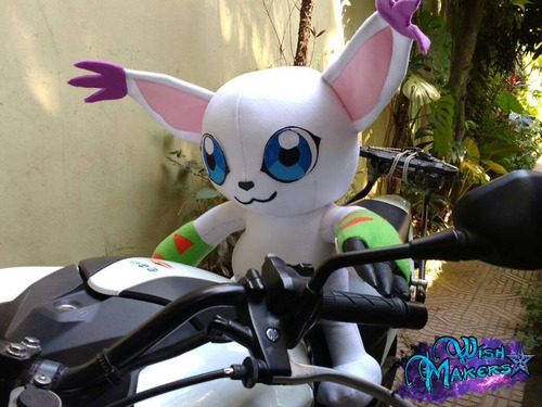 Gatomon Digimon Peluche 80 Cm De Alto ! Wishmakers