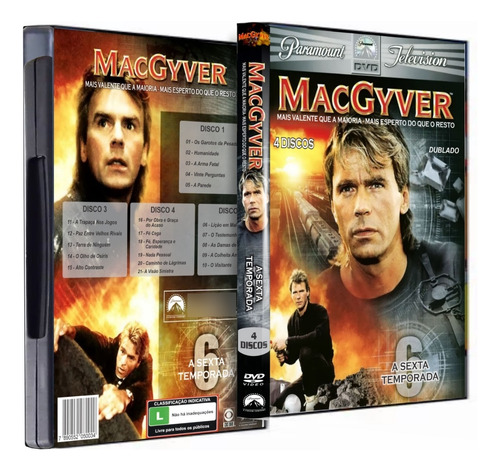 Dvd Mackgyver Profissão Perigo Anos 80 - 7 Temporadas - Dig